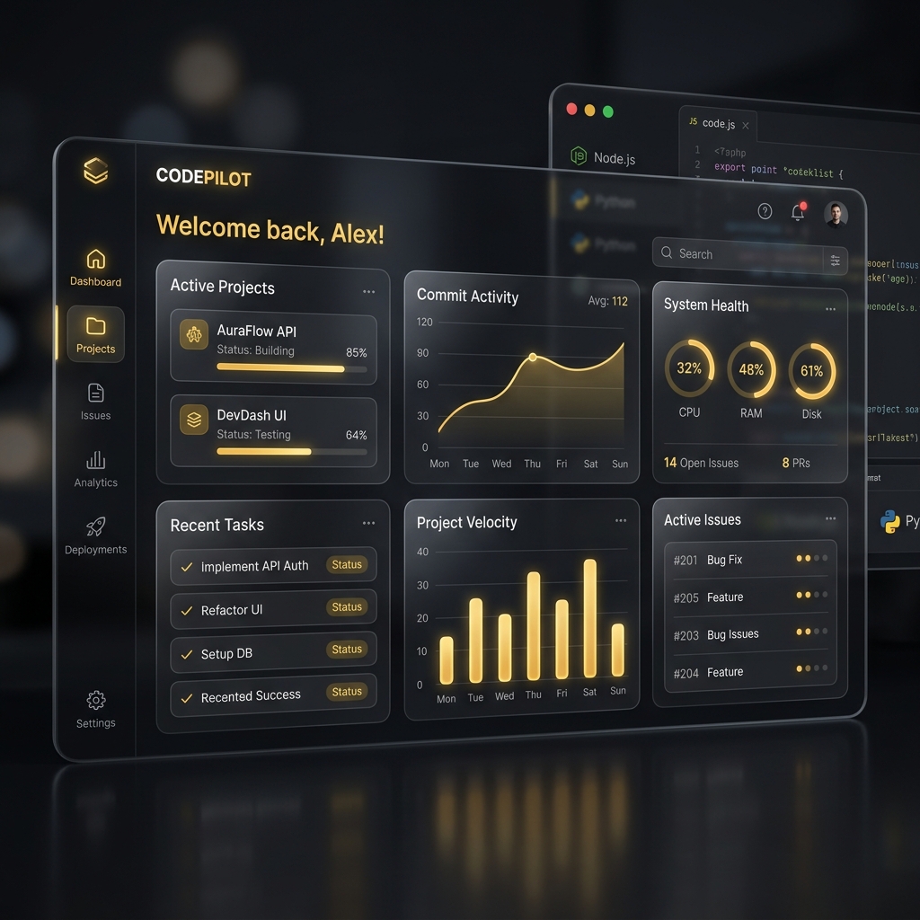 Technology architecture dashboard